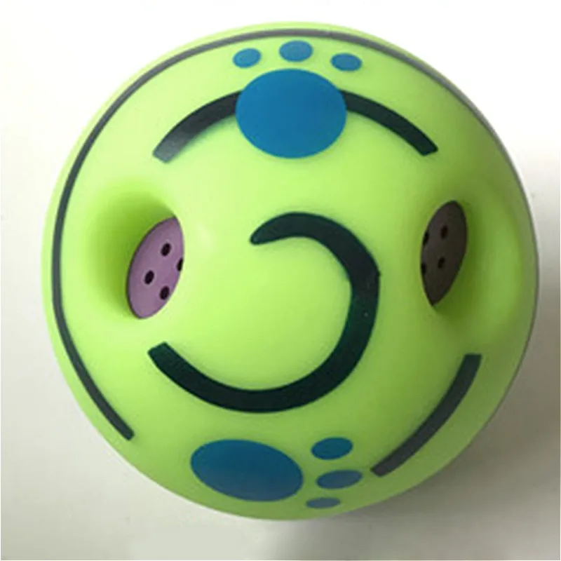 Воблер Wag Giggle Ball игрушки для дрессировки собак без вреда со смешным звуком для домашних животных