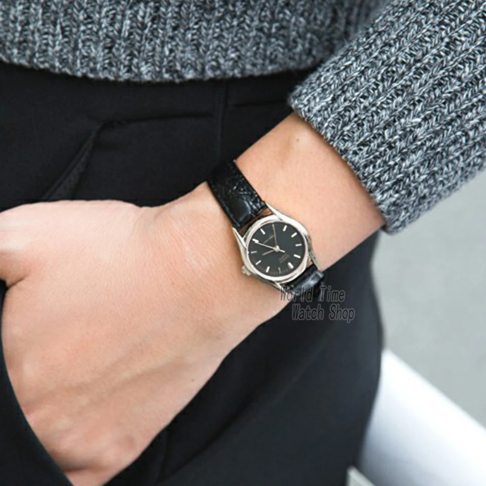 Casio watch Elegant simple retro pointer belt ladies watch LTP-1094E-7B