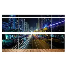 3D Наклейка на стену с изображением шоссе в центре города, съемная Наклейка на стену, домашний декор hogard