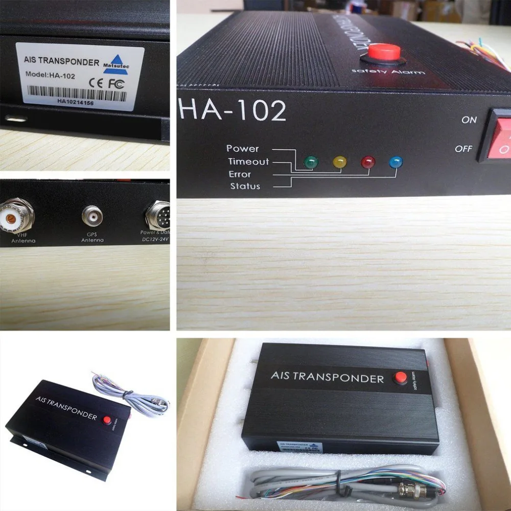 

Marine AIS receiver and transmitter system CLASS B AIS Transponder Dual Channel Function CSTDMA Function