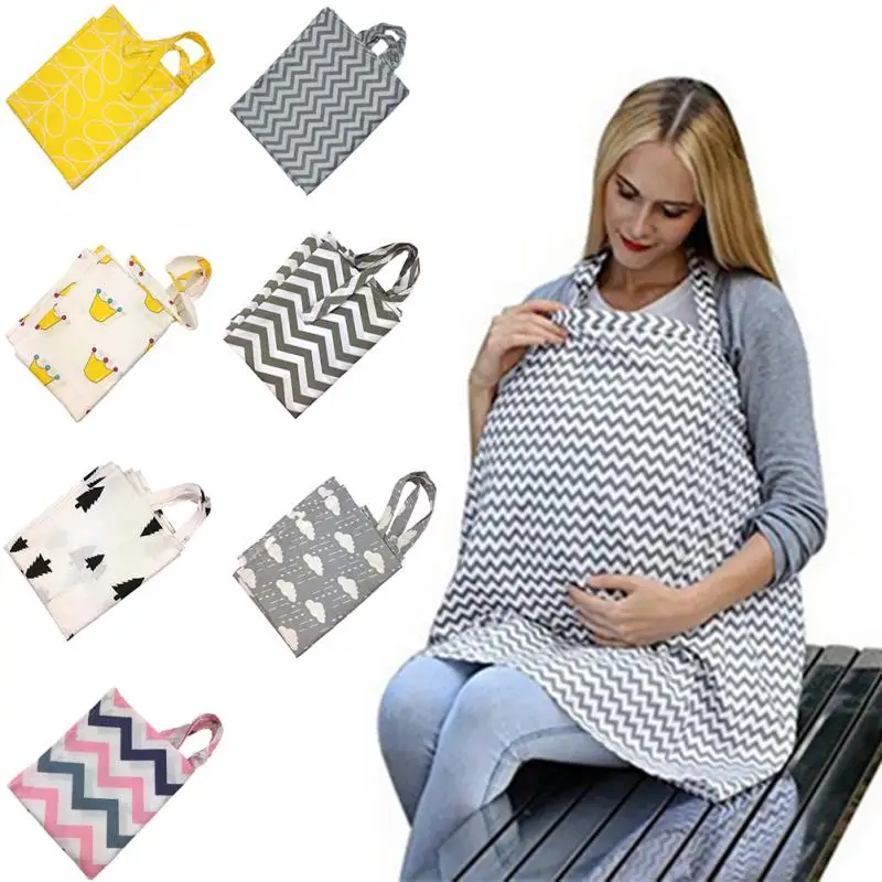 Breathable Breastfeeding Cover 100cotton Muslin Privacy Apron Outdoors