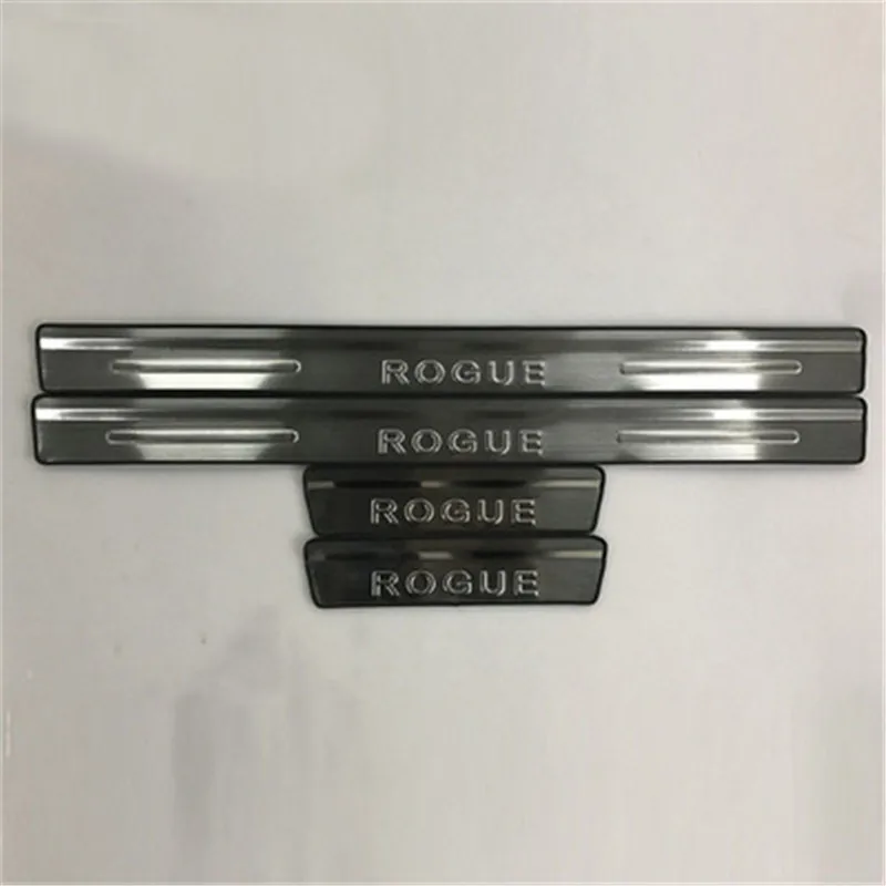 

High quality stainless steel car Scuff Plate/door cover outside door sill For 2014-2017 Nissan ROGUE Car styling