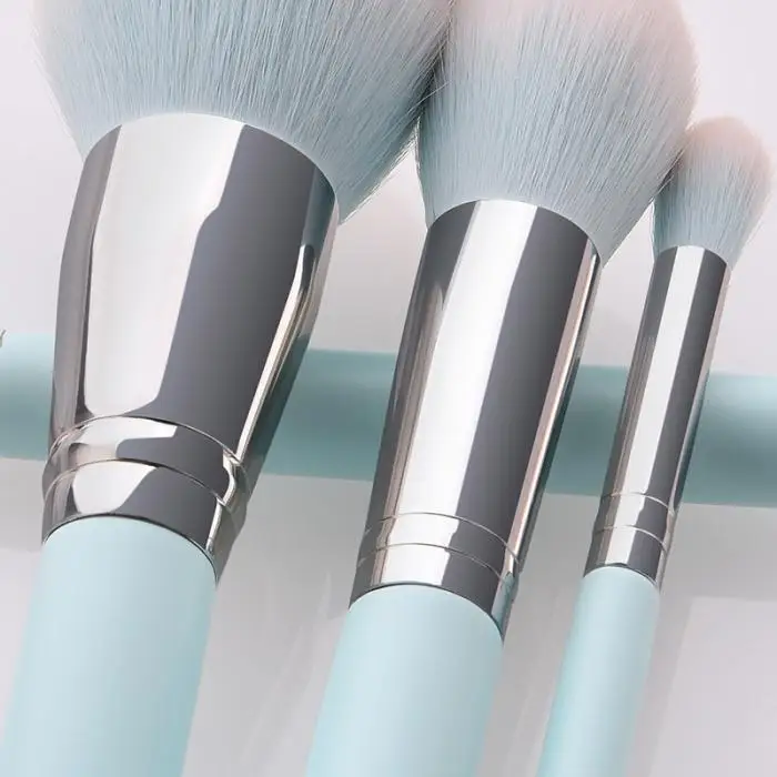 Pincéis de Maquiagem Sombra de Olho Conjunto Azul Claro Blush pó Ferramentas Cosméticas 88 12 Pçs 13 Aplicador de sombra