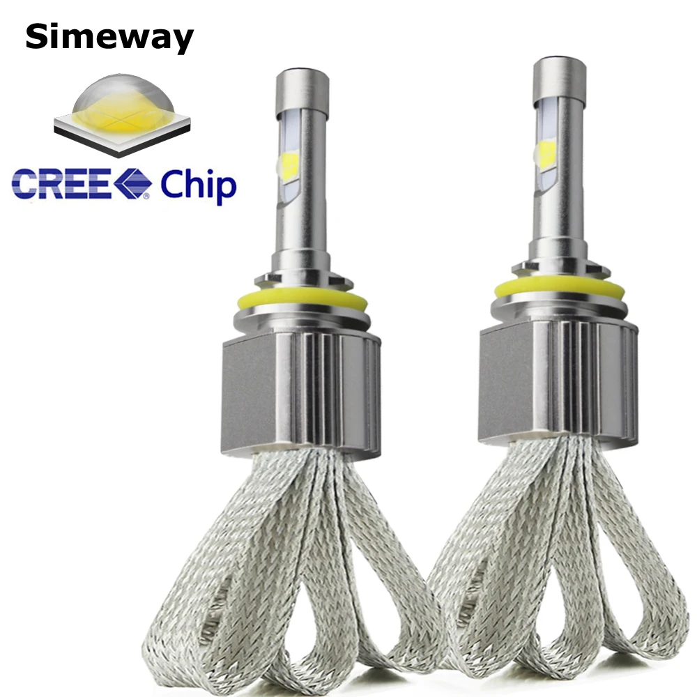 

Car Fanless H11 LED Headlight Kit xhp70 LED 6000K Replacement 55W 6600LM bulb D2S D1S D4S D3S H4 H7 HB4 9005 9012 H13 fog lamps