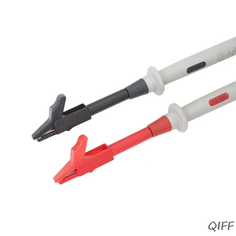 

2 Pcs Full Protective Alligator Clips Crocodile Clamp For Professional Multimeter Mar28