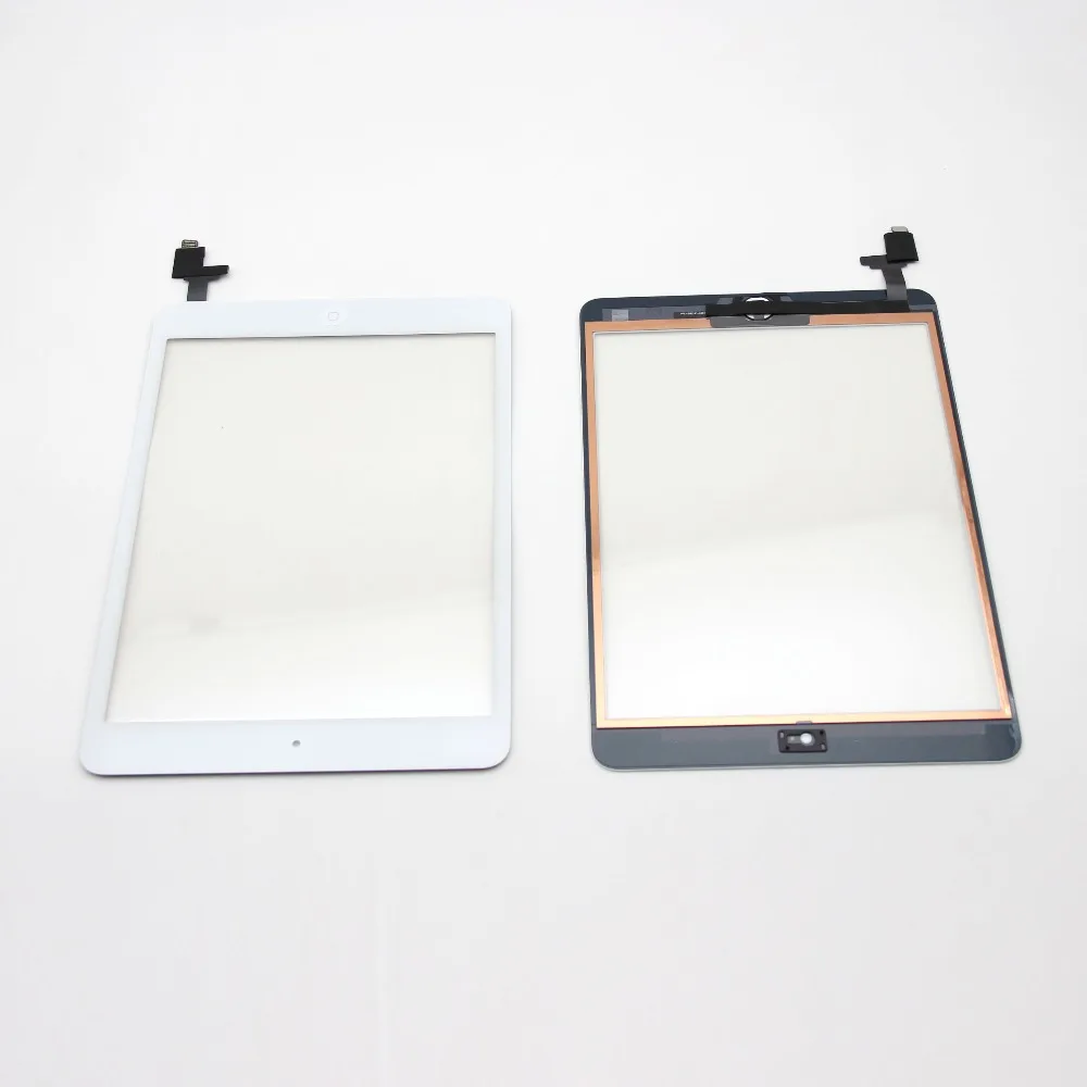 

1Pcs For iPad Mini 1 Mini 2 A1432 A1454 A1455 A1489 A1490 A149 Touch Screen Digitizer Sensor+IC Chip Connector Flex+Key Button