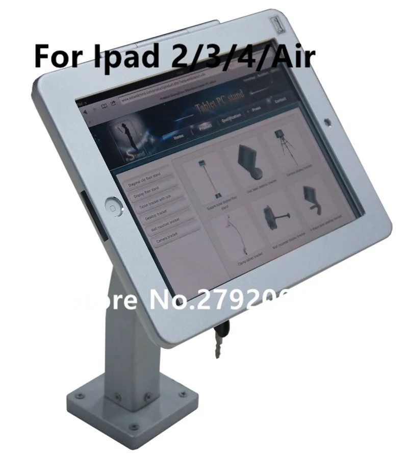 Lockable e Chave Titular de Segurança da Tabuleta 4 com Caixa de Metal Dispositivo Anti-roubo Ipad2 - 3 2 Sistema EAS