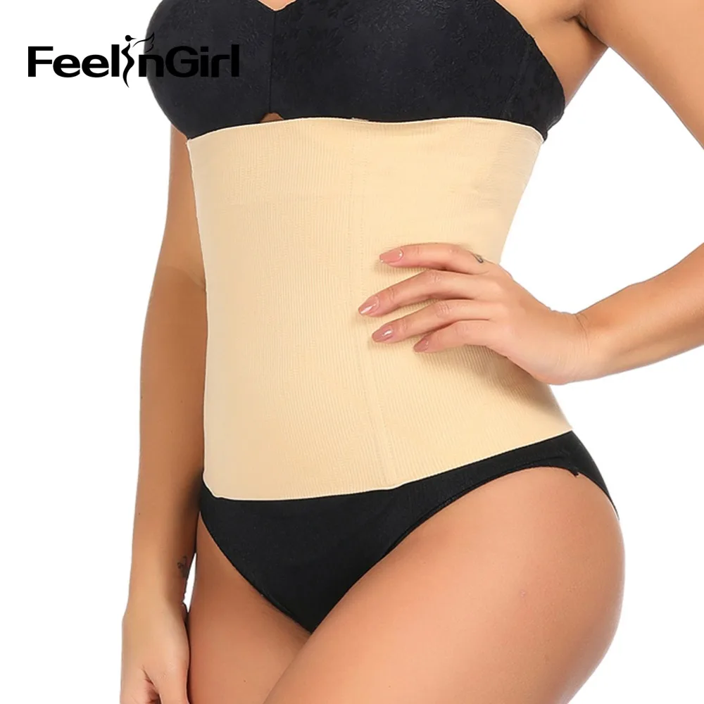 

FeelinGirl Body Shaper Slimming Belt Waist Cincher Women Faja Waist Corset Bones Modeling Strap Waist Trainer Girdle Belt -G