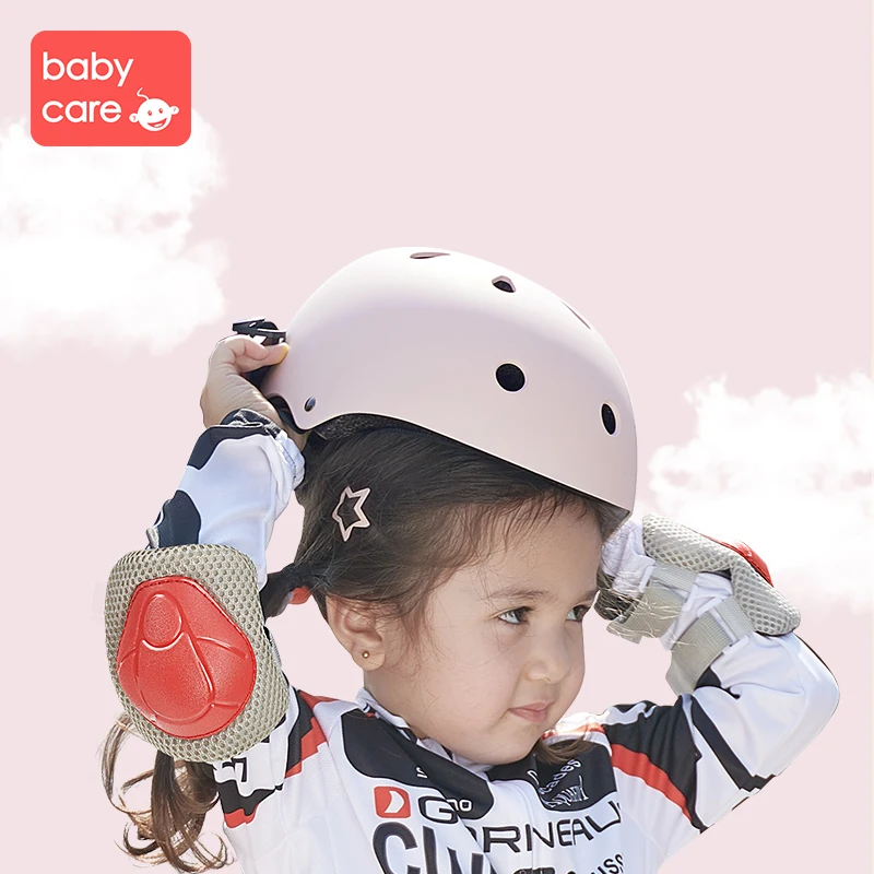 

babycare Safety Helmets Set Protection Baby for Walk Crawl Cycling Balance Car Baby Safety Helmets Kneepad Set