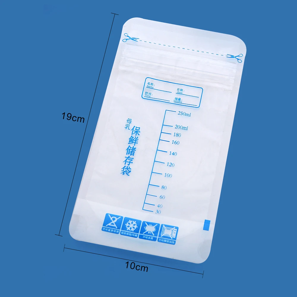 30 шт., товары для мамы и ребенка, хранение грудного молока, сумка 250 мл, жидкий безопасный пищевой Клас, одноразовый чехол для Молочной Бутылочки мешки для морозильников