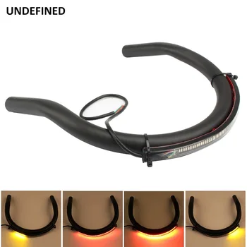 

UNDEFINED 230mm Motorcycle Accessories Cafe Racer Scrambler Rear Seat Frame Hoop Loop with LED Brake Turn Tail Light Bike DDD127