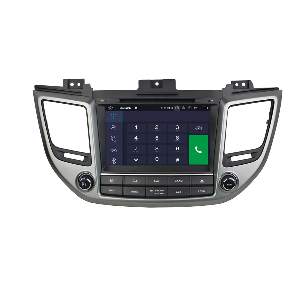 Best 8" Android 9.0 System Car DVD Radio For Hyundai Tucson IX35 2014+ GPS Tape Recorder WIFI 4G OBD DVR SWC 2G+16G RAM Quad Core 5