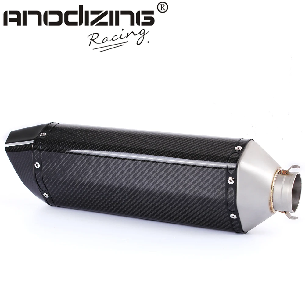 Motorcycle Real Carbon fiber 51mm Exhaust Muffler for Most motorcycle
