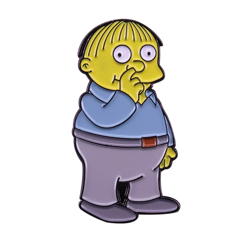 

Ralph Wiggum badge cute cartoon Simpsons pin pop anime fans collection