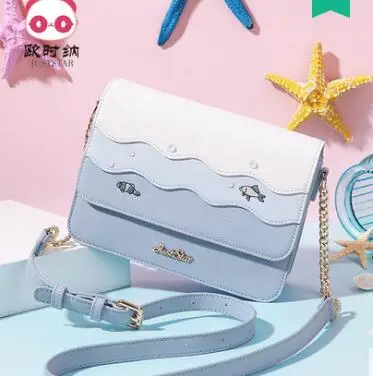 

Princess sweet lolita Spring and summer fashion Korean version Single Shoulder Bag Satchel clash color chain bag tide 171864