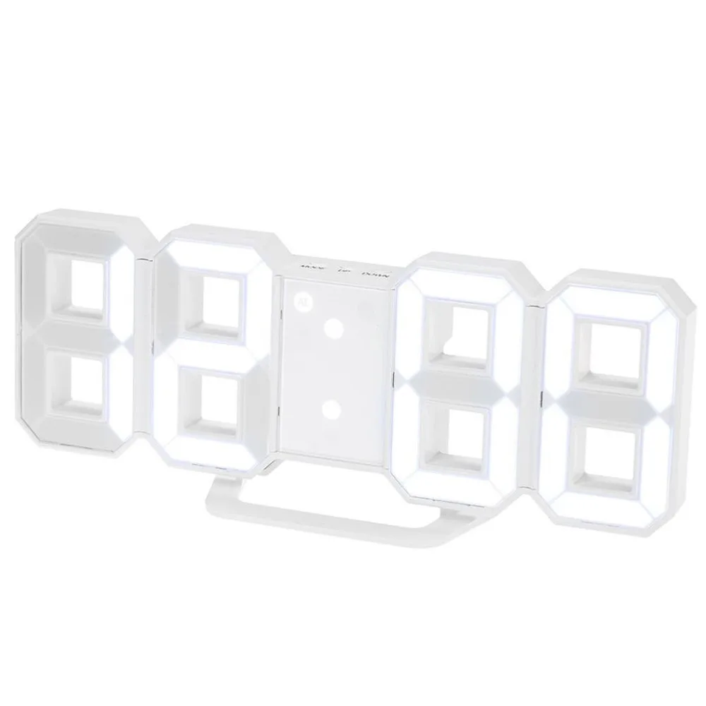 

LED Clock Modern Digital LED Table Desk Night Wall Clock Alarm Watch 24 or 12 Hour Display Large Time Electronic Mirror Klok#5%