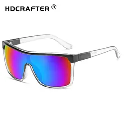 HDCRAFTER классические солнцезащитные очки Мужские квадратные брендовые дизайнерские солнцезащитные очки для мужчин зеркальные ретро