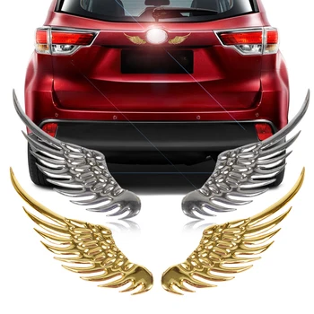 

Car 3D Angel Wings Window Bumper Body Emblem Stickers For Opel Astra VAUXHALL MOKKA Zafira Ford Focus Fusion Escort Kuga Ecospo