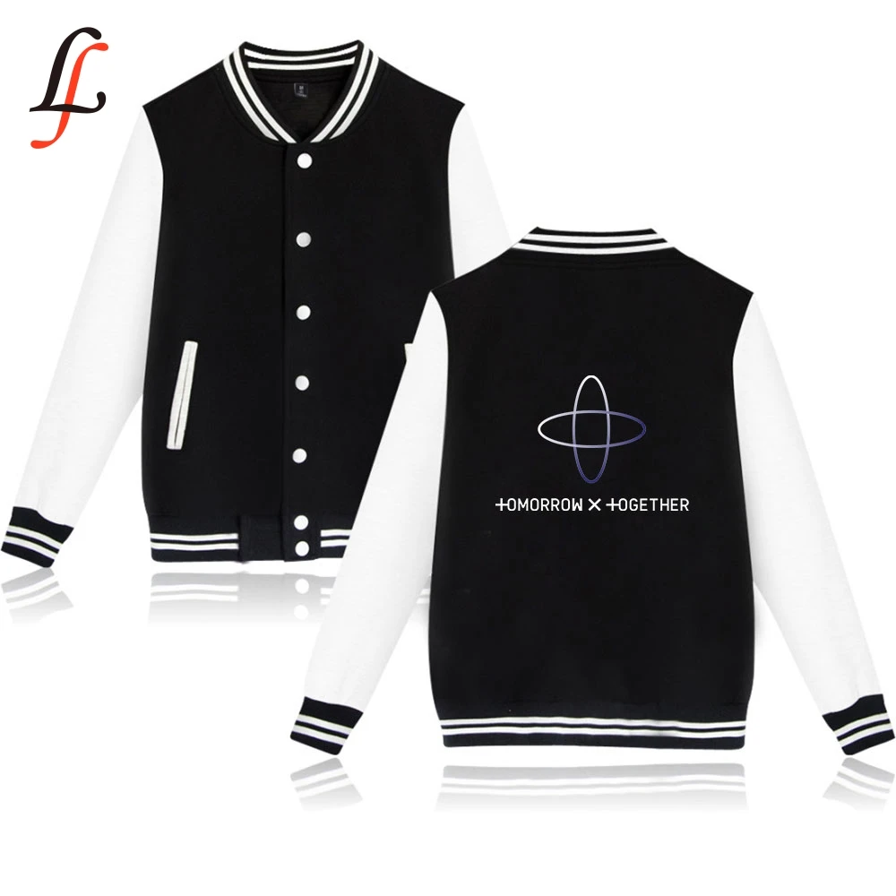  TXT tomorrow together hoodies Sweatshirts Women/men Winter Casual Baseball jacket Modis Kpop Plus S