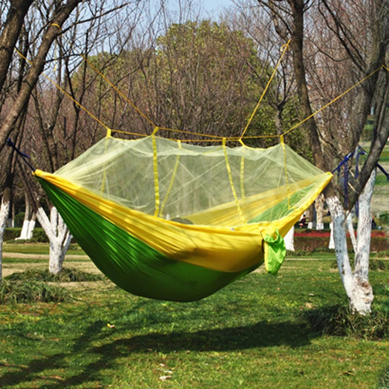 DIY Portable Camping Mosquito Net Nylon Hammock Outdoor Hanging Bed Sleeping Swing