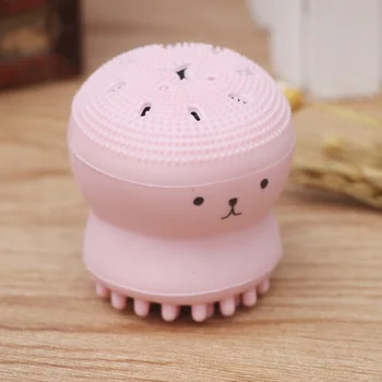 

1 PC Pink Octopus Facial Deep Pore Cleaning Brush Silicone Facial Skin SPA Tool Face Exfoliating Washing Brush Facial Skin Care
