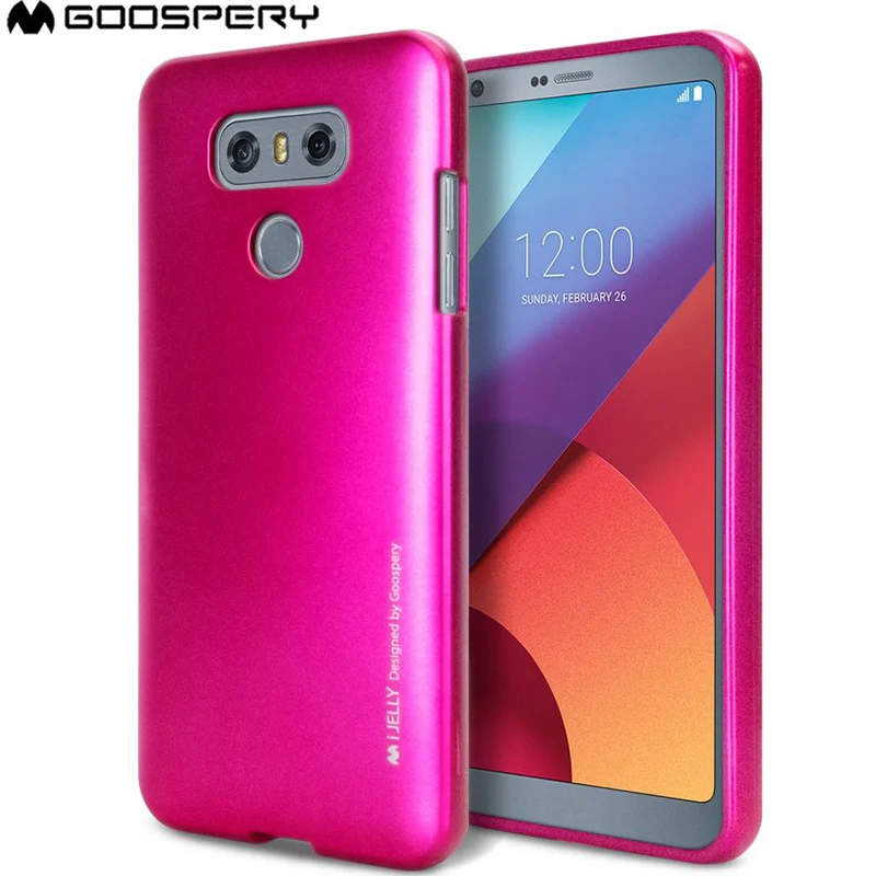 

Original Mercury Goospery Good Quality Soft TPU i -Jelly Case Covers for LG G6