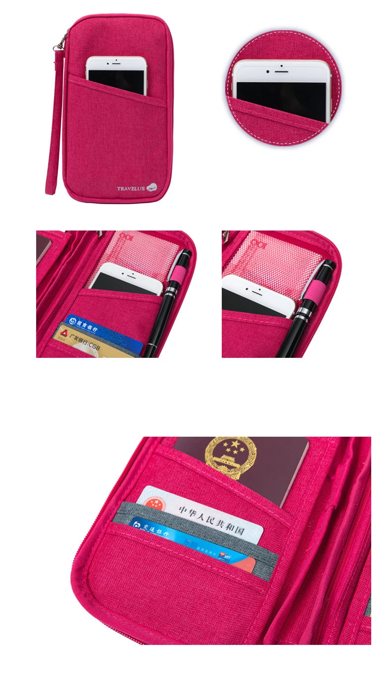 Держатель для кредитных карт кошелек для документов пакет Мода Мульти Карманы карты пакет женский органайзер для путешествий для паспорта держатель карты пакет
