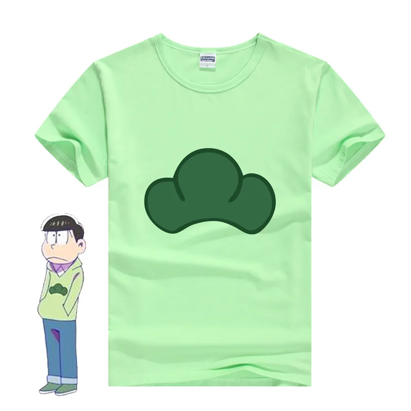 Cosworld Anime Osomatsu-san Cosplay Costumes Top Jyushimatsu Ichimatsu Karamatsu Todomatsu Choromatsu Shortsleeve T-Shirt (9)