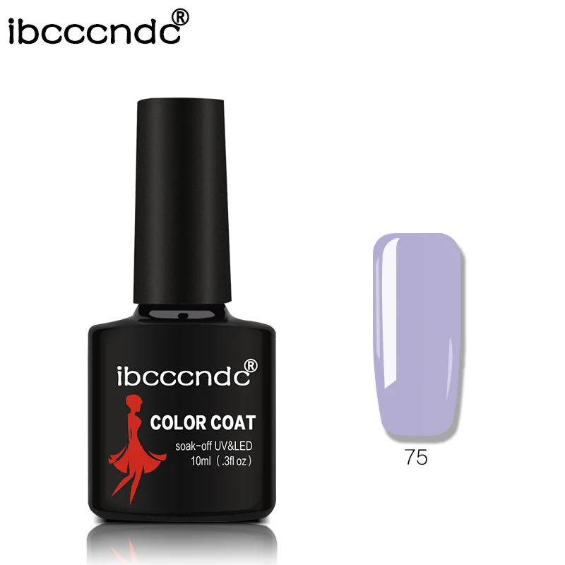Ibcccndc новейший 10 мл Lucky 80 цветной лак для ногтей UV Led Полупостоянный лак для ногтей профессиональный удаляемый гель лак - Цвет: 75