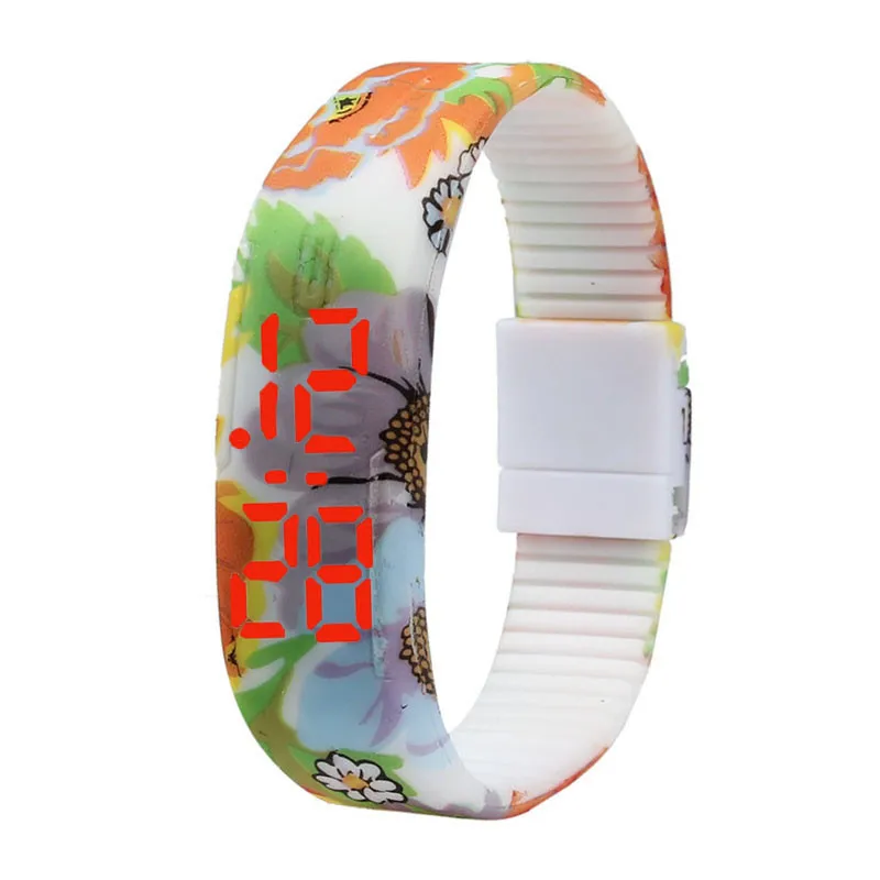 

Splendid Ultra Thin Men Girl Sports Silicone Digital LED Sports Bracelet Wrist Watch