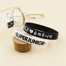 KPOP Super Junior SJ SuJu SuJr E.L.F желе Для мужчин или Для женщин браслет Y2275