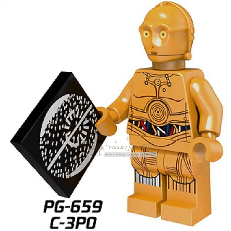 PG659 C-3PO фигурка Звездных Войн Конструкторы кубики