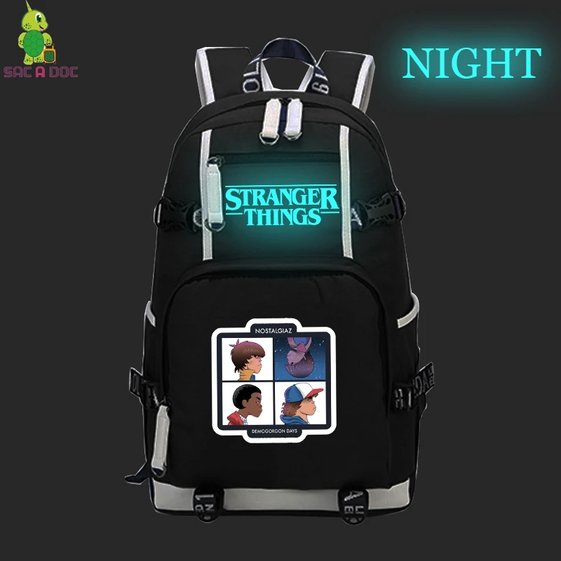 Странные Вещи рюкзак с отражающими вставками школьные сумки для подростков путешествия рюкзак коллаж Молодежные вместительные рюкзаки для ноутбука - Цвет: 20