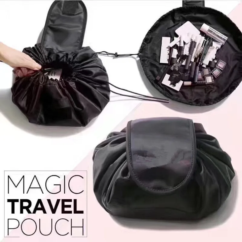 

cosmetic travel pouch drawstring cosmetic bag women travel storage lady's string packing bag for cosmetic/Toiletries