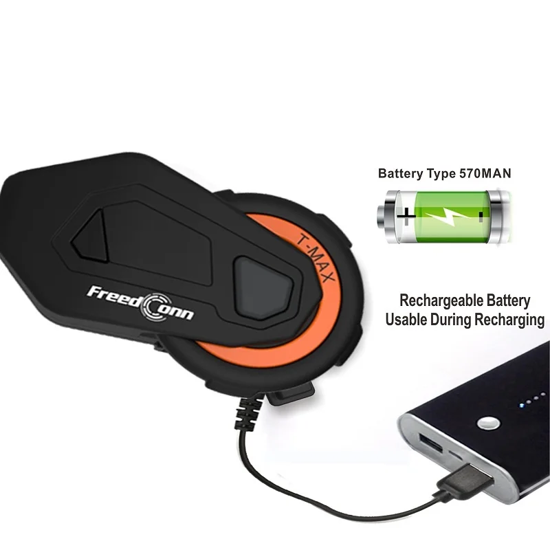 Гарнитура для мотоциклетного шлема FreedConn T Max Bluetooth гарнитура 6 водителей Hi Fi 2