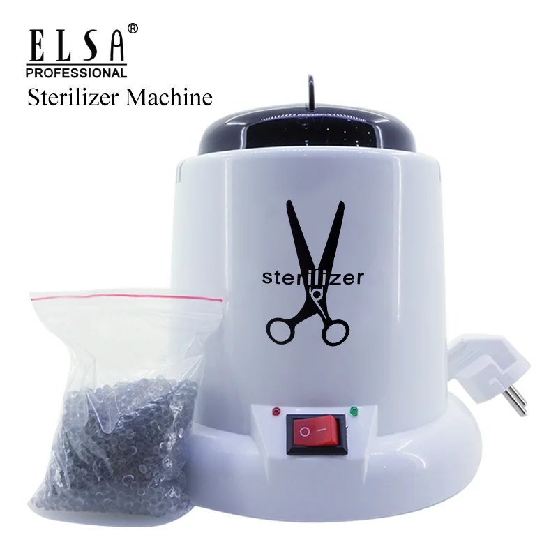 Стерилизатор для ногтей высокая температура стерилизатор коробка инструменты дезинфекция коробка инструменты для стерилизации ногтей стеклянные шарики инструменты для маникюра - Цвет: EU Plug