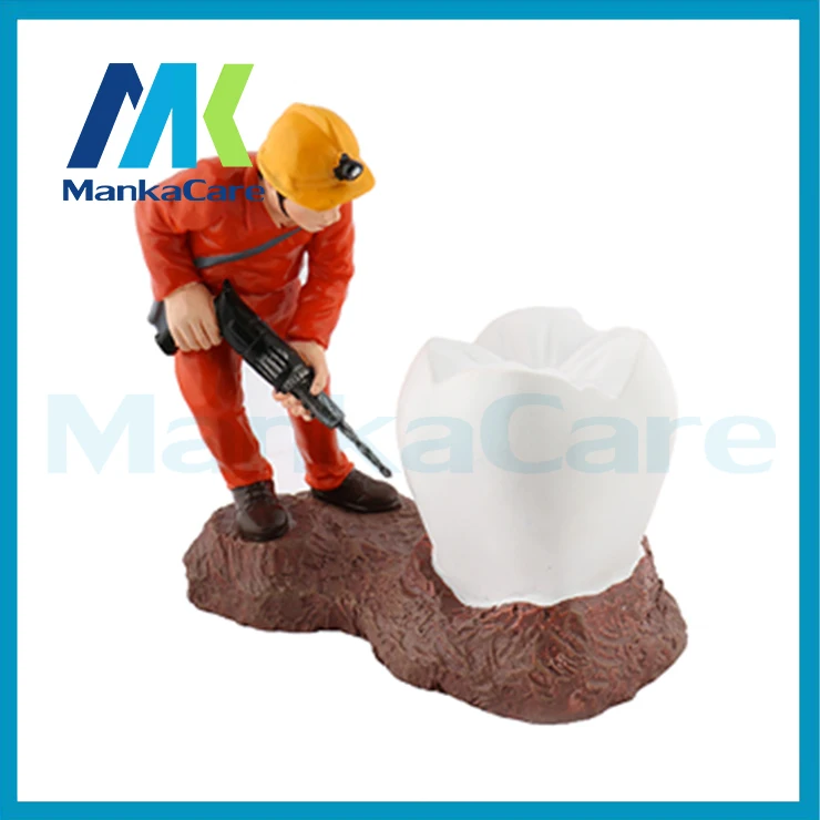 

Colorful TEETH DRILLER Sculpture Handmade Resin Figure Statue Decoration Artwork Gift and Craft Ornament Embellishment