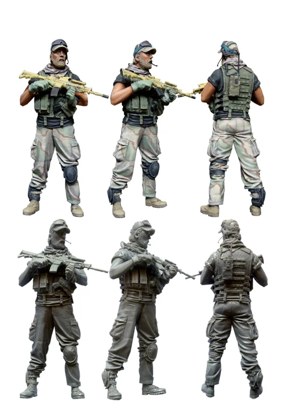 

[tuskmodel] 1 35 scale resin model figures kit US special forces operators five