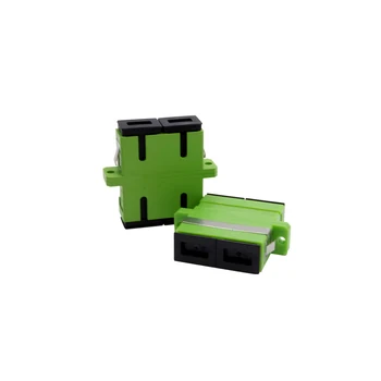 

100PCS SC APC Duplex single-mode Fiber optic Adapter SC Optical fiber coupler SC APC Fiber flange SC connector Free shipping