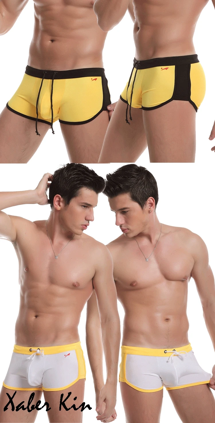 Для мужчин, одежда для купания, купальник, для купания, Размеры S/M/L Размер Для мужчин Быстросохнущие шорты гей-серфинг мужские плавки воздухопроницаемые Для мужчин купальный костюм-K450
