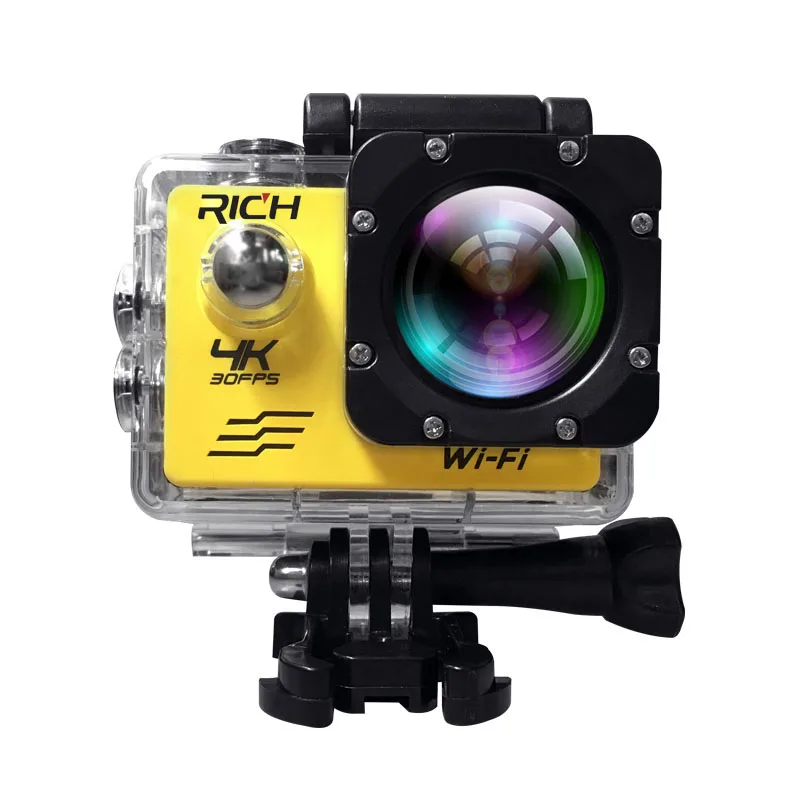 Богатая Экшн-камера 30fps видео Спортивная камера wifi 1080P Водонепроницаемая DV подводная камера s Спортивная Экшн-камера 4k