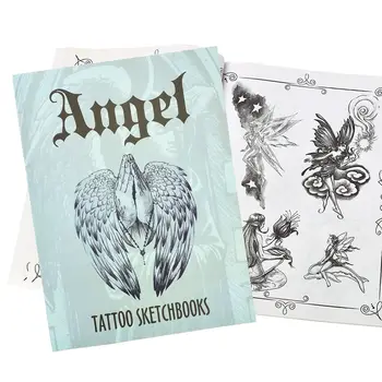 

Tattoo Sketch Books for Angel Different Kinds of Angel Wings Flower Design for Tattoo Body Art A4 Size 112 Pages