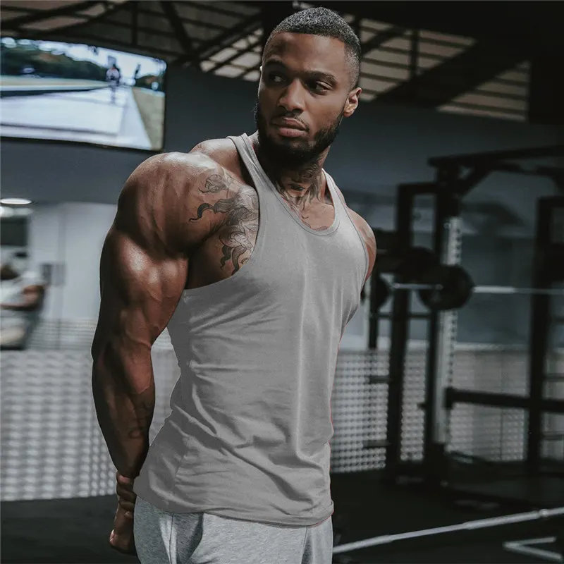 picture colour Бренд тренажерные залы одежда бренд singlet canotte для бодибилдинга майка для мужчин Фитнес рубашка мышцы парней без рукавов жилет Tanktop - Цвет: picture colour