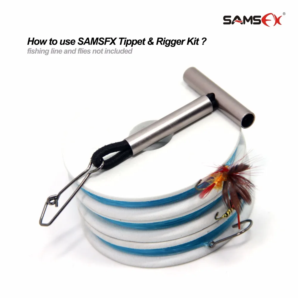 SAMSFX Fly Fishing горизонтальный держатель лесок и поводков стек Перевозчик и 3 шт. белый Такелажный пенопласт комбо комплект рыболовные жилетки набор инструментов
