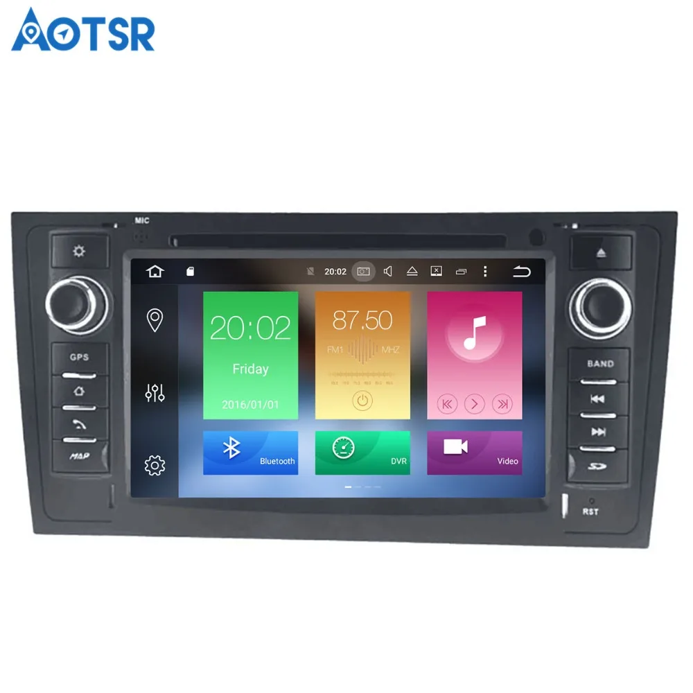 Top Aotsr Android 8.1 GPS navigation Car DVD Player For AUDI A6 1997-2005 multimedia 2 din radio recorder 4GB+32GB 2GB+16GB 4