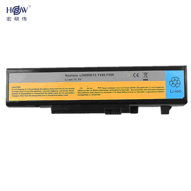 HSW 7800 мАч ноутбук аккумулятор для Lenovo IdeaPad Y450a 55Y2054 L08L6D13 L08O6D13 L08S6D13 Y550 L08L6D13 L08O6D13 L08S6D13 акумуляторная батарея