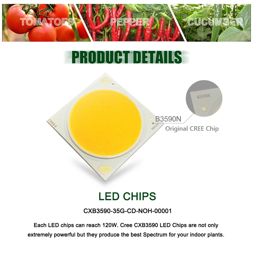 CREE CXB3590 100W 200W COB светодиодный свет для выращивания всего спектра 26000LM = HPS 400W лампа для выращивания домашняя игровая палатка Гидропоника роста растений