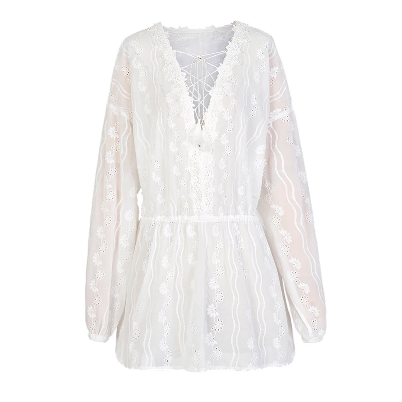 ARTKA 2018 Autumn Women Vintage Lace Stitching