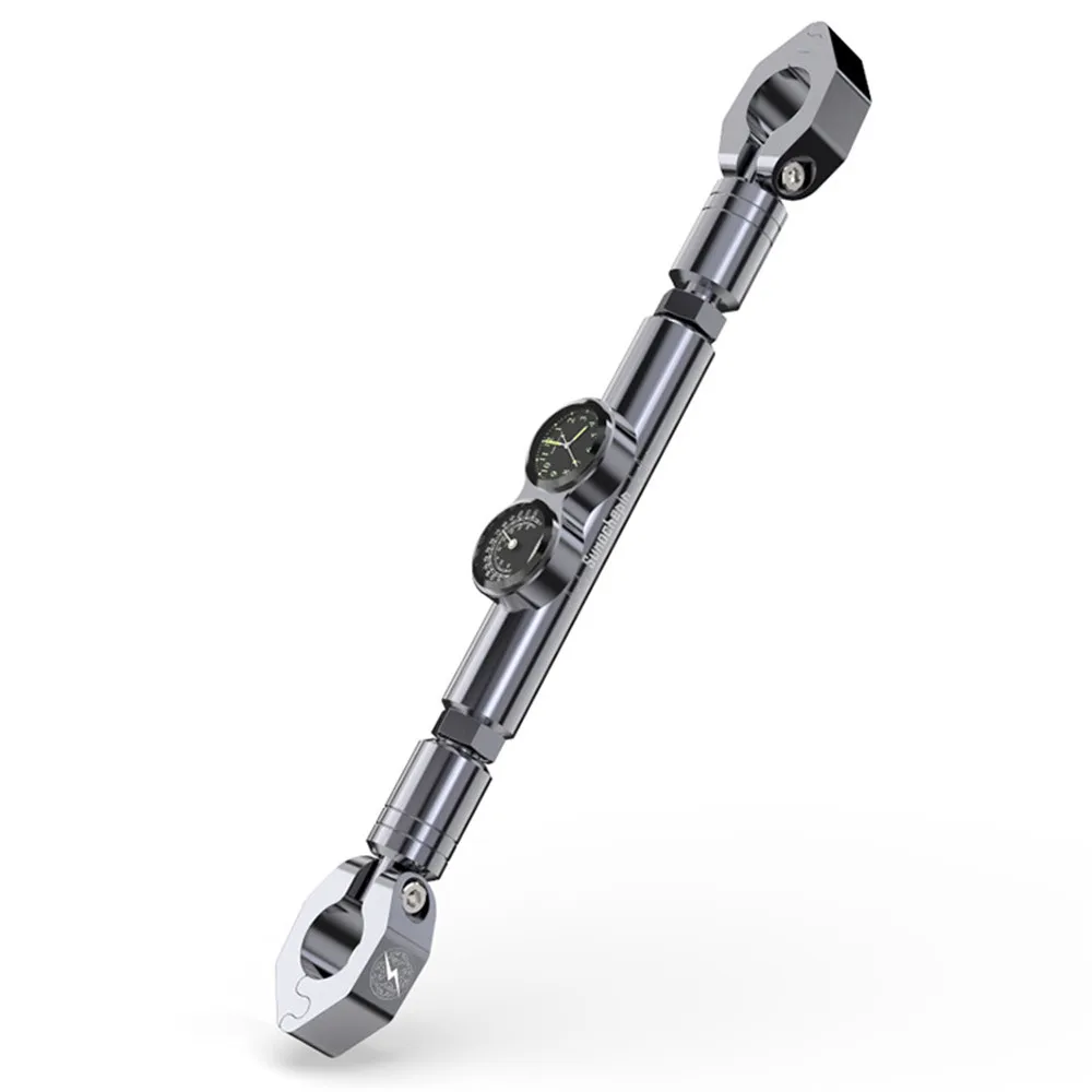 CNC мотоцикл Водонепроницаемый фосфоресцирующий модифицированный баланс бар с часами и термометром Мотоцикл Портативный аксессуар алюминий