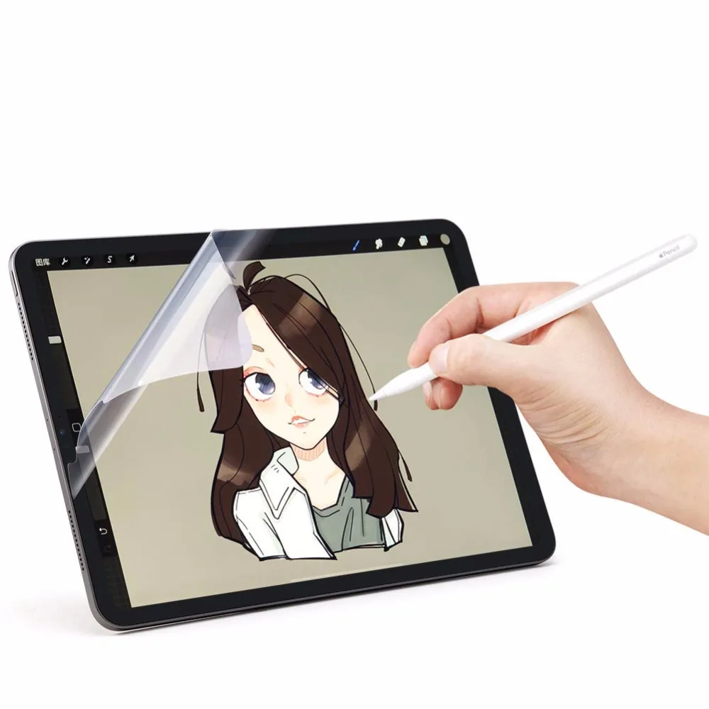 Топ профессиональная живопись пленка для iPad pro 12,9/11/10,5 бумаги, как Защитная пленка для iPad 9,7 с антибликовым покрытием матовая ПЭТ